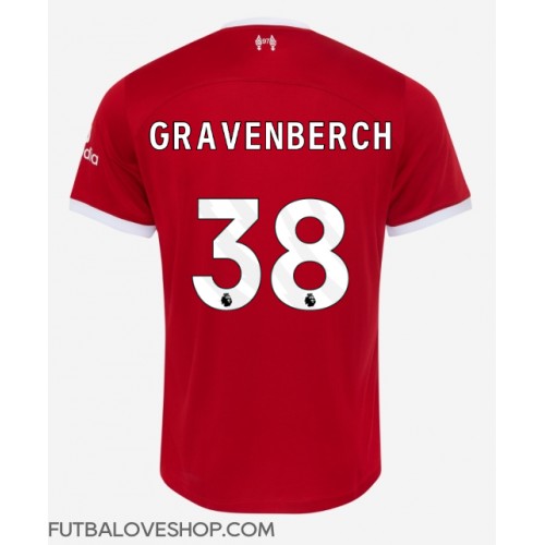 Dres Liverpool Ryan Gravenberch #38 Domáci 2023-24 Krátky Rukáv